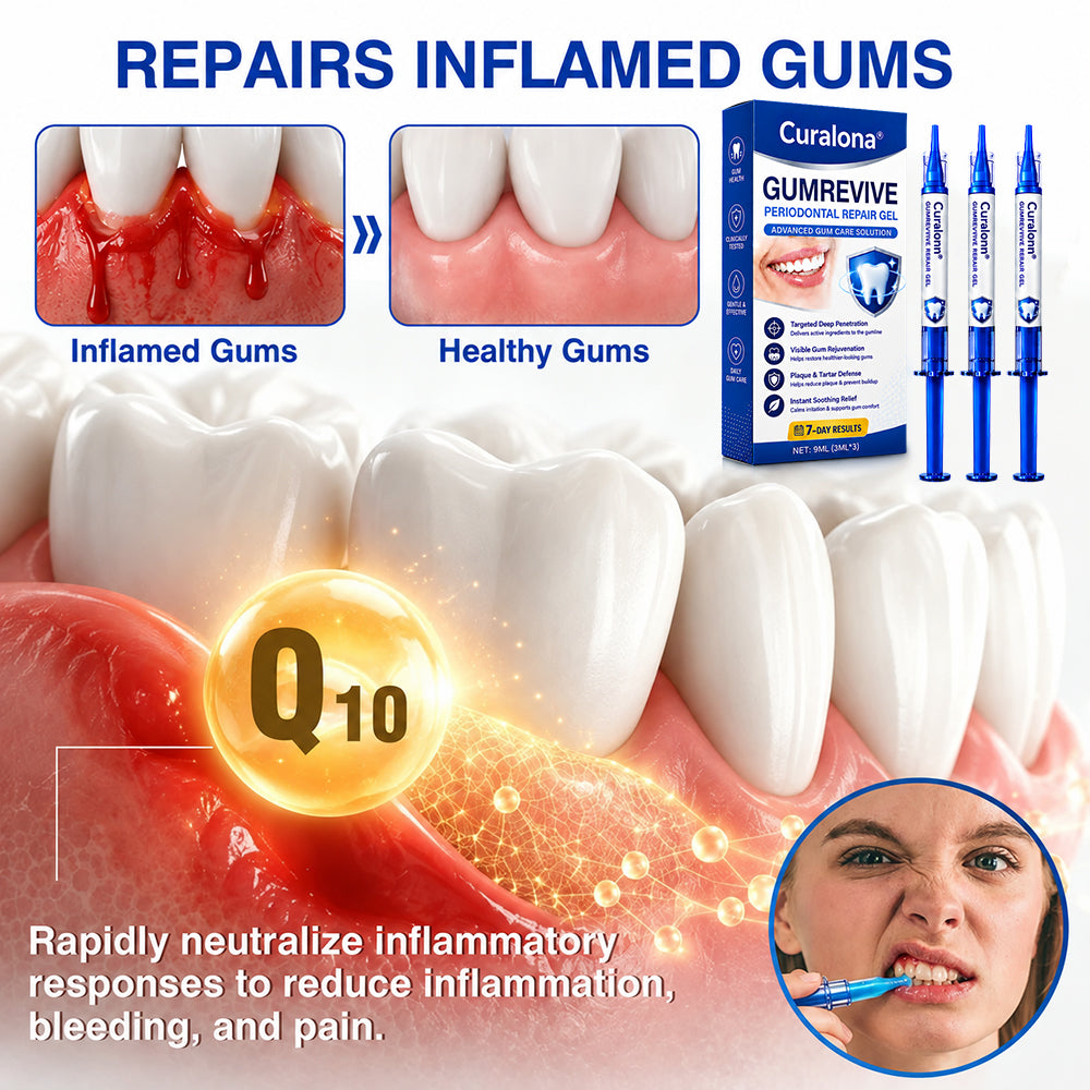 🇬🇧🦷Curalona® GumRevive Periodontal Repair Gel (For Bleeding Gums, Gum Recession & Loose Teeth)