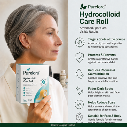 Official Brand Store | ✅💎 Purelora® 6-in-1 Hydrocolloid Patch – Clears acne, fades acne marks, prevents visible blemishes, and minimizes pores.