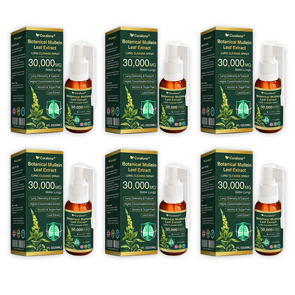 ✅ Official UK Flagship Store: Curalona® Mullein Leaf Extract Lung-Cleansing Spray (👨‍⚕️ Targets COPD, asthma, chronic bronchitis, respiratory infections, lung cancer, sinusitis, and other lung-related conditions)
