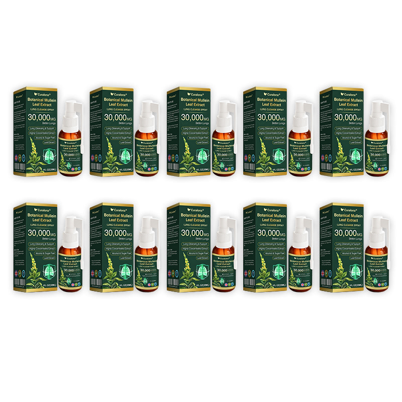 ✅ Official UK Flagship Store: Curalona® Mullein Leaf Extract Lung-Cleansing Spray (👨‍⚕️ Targets COPD, asthma, chronic bronchitis, respiratory infections, lung cancer, sinusitis, and other lung-related conditions)