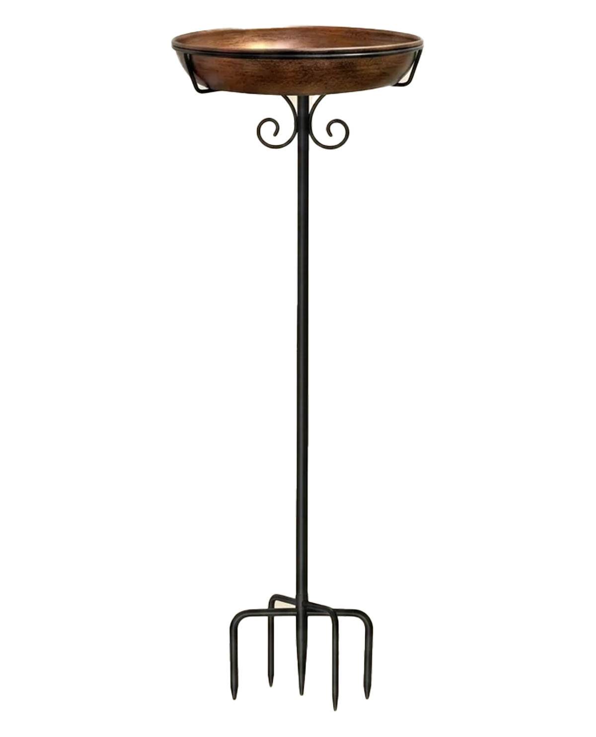 Copper-Coated Bird Bath