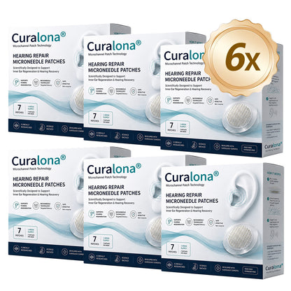 Curalona® HEARING REPAIR MICRONEEDLE PATCHES ✅ Targets Hearing Loss, Tinnitus, Ear Infections, Balance Disorders, and Age-Related Ear Degeneration.