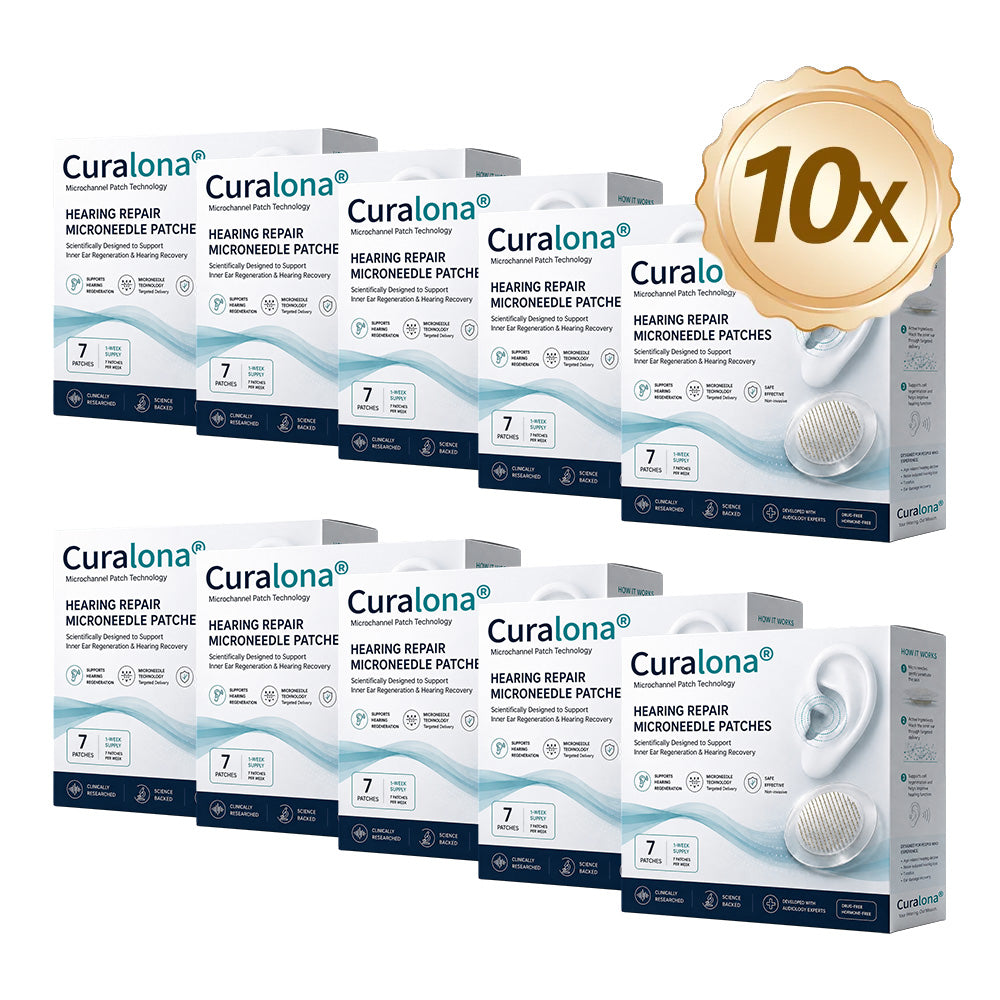 Curalona® HEARING REPAIR MICRONEEDLE PATCHES ✅ Targets Hearing Loss, Tinnitus, Ear Infections, Balance Disorders, and Age-Related Ear Degeneration.