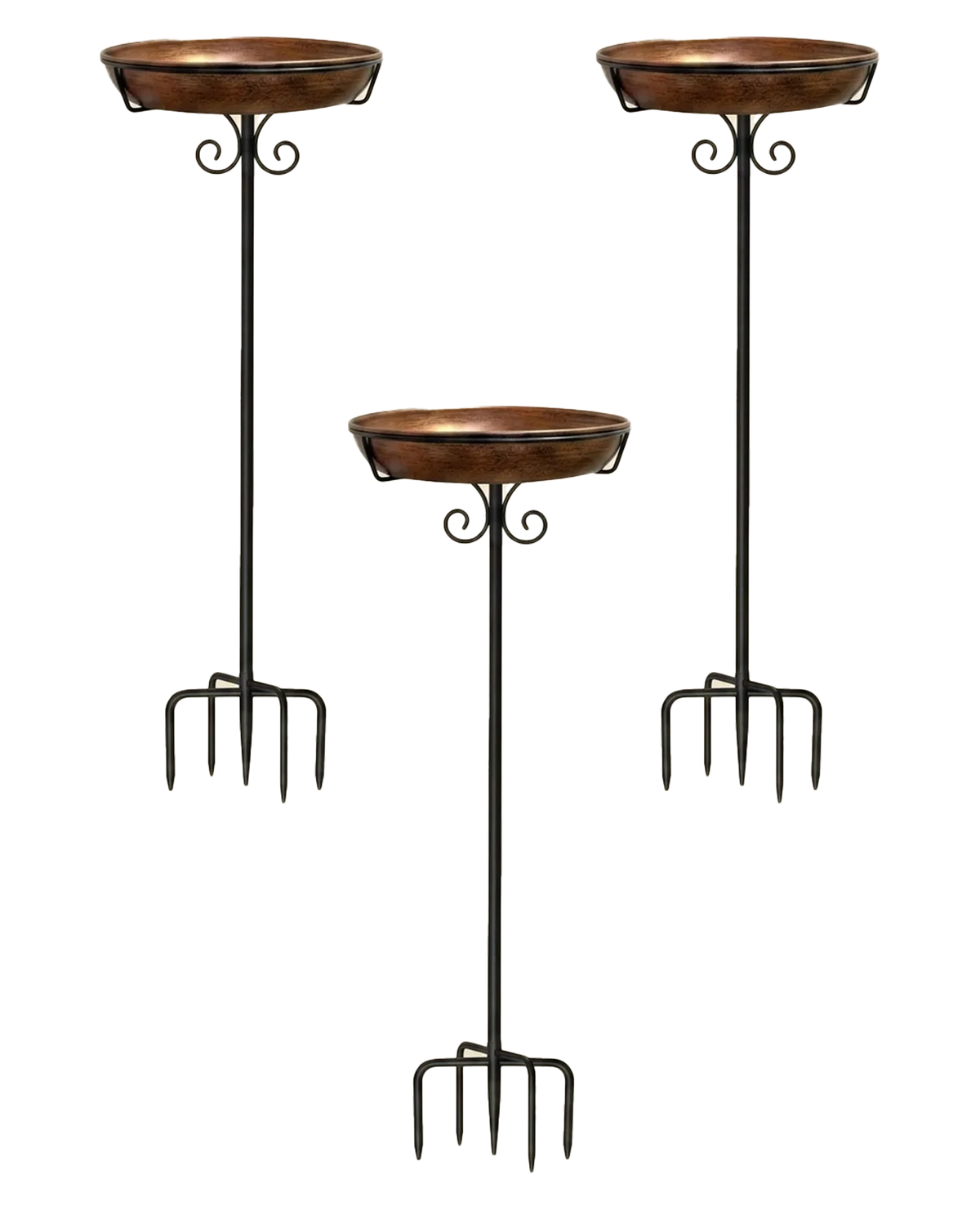 Copper-Coated Bird Bath