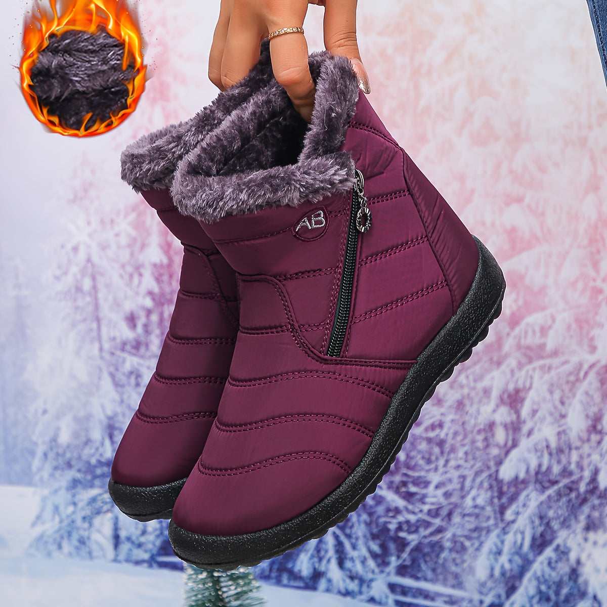 🔥 Letzter Tag -80% Rabatt | Gefütterte Winterstiefel mit Fußgewölbe-Unterstützung – Warm, Wasserdicht & Rutschfest