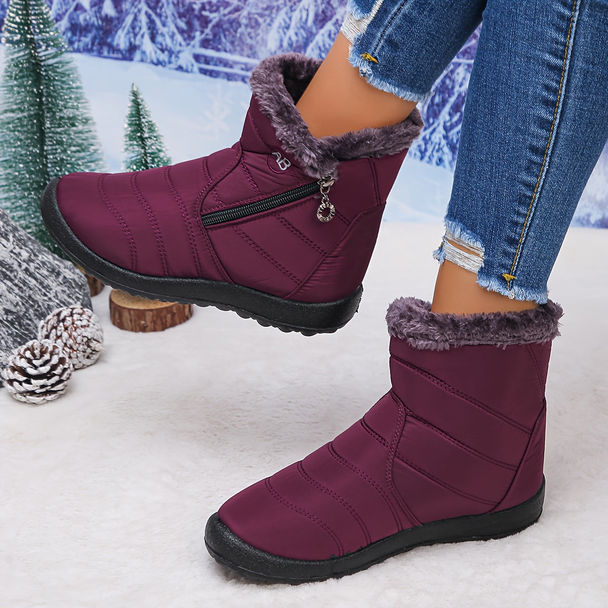 🔥 Letzter Tag -80% Rabatt | Gefütterte Winterstiefel mit Fußgewölbe-Unterstützung – Warm, Wasserdicht & Rutschfest