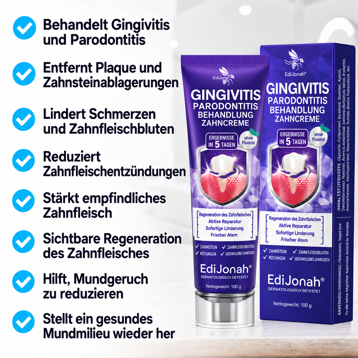 EdiJonah® VioCore [ Zahnpflege-Zahnpasta mit Bienengift ]