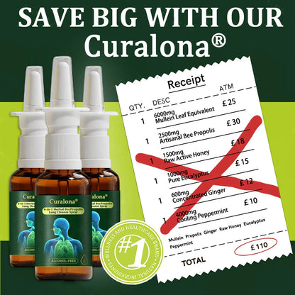 💚🇬🇧 Official Store:Curalona® 6-in-1 Herbal BeePropolis Lung Cleanse Spray🐝（👨‍⚕️Directly acts on COPD, asthma, chronic bronchitis (CB), respiratory infections, lung cancer, sinusitis, and other conditions）
