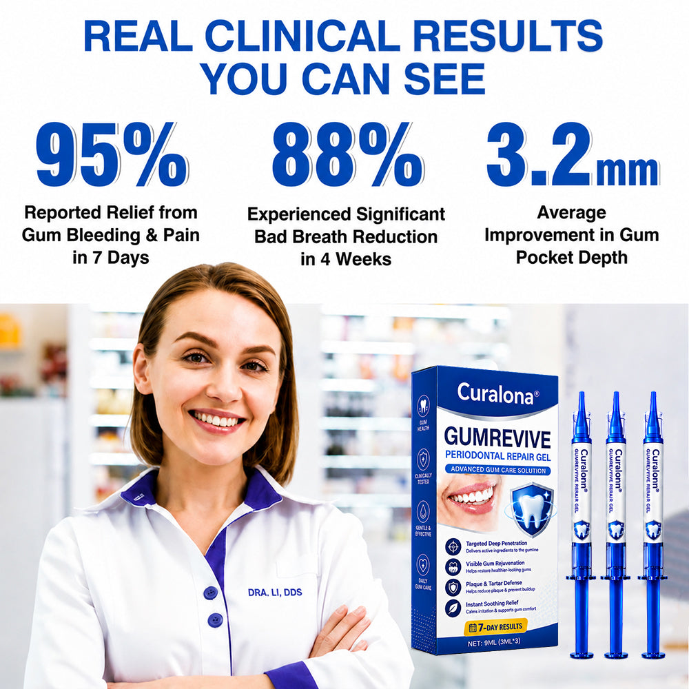 🇬🇧🦷Curalona® GumRevive Periodontal Repair Gel (For Bleeding Gums, Gum Recession & Loose Teeth)