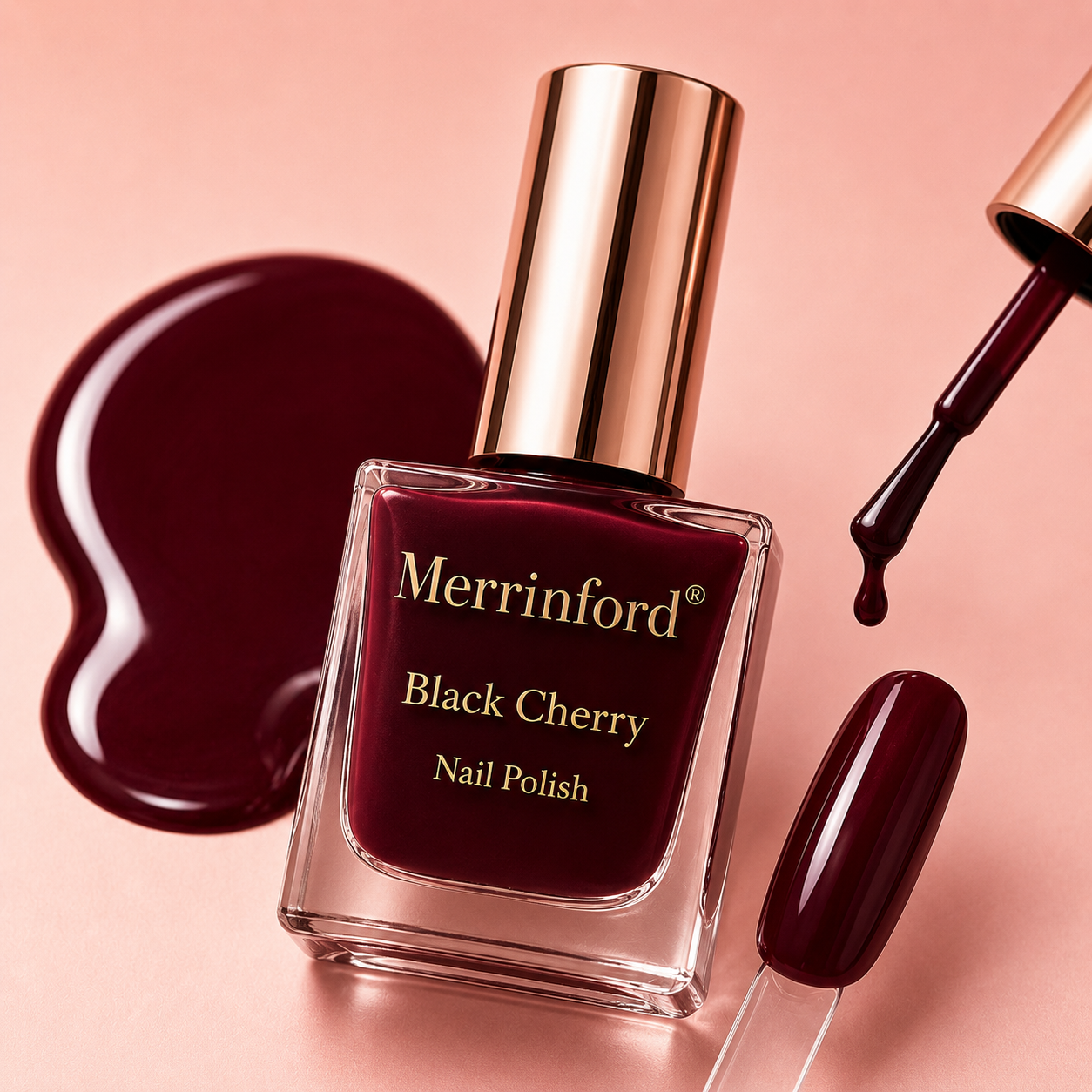 Merrinford® Black Cherry Nail Polish