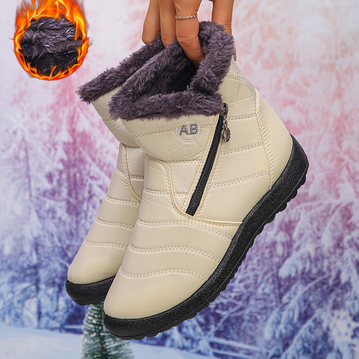🔥 Letzter Tag -80% Rabatt | Gefütterte Winterstiefel mit Fußgewölbe-Unterstützung – Warm, Wasserdicht & Rutschfest