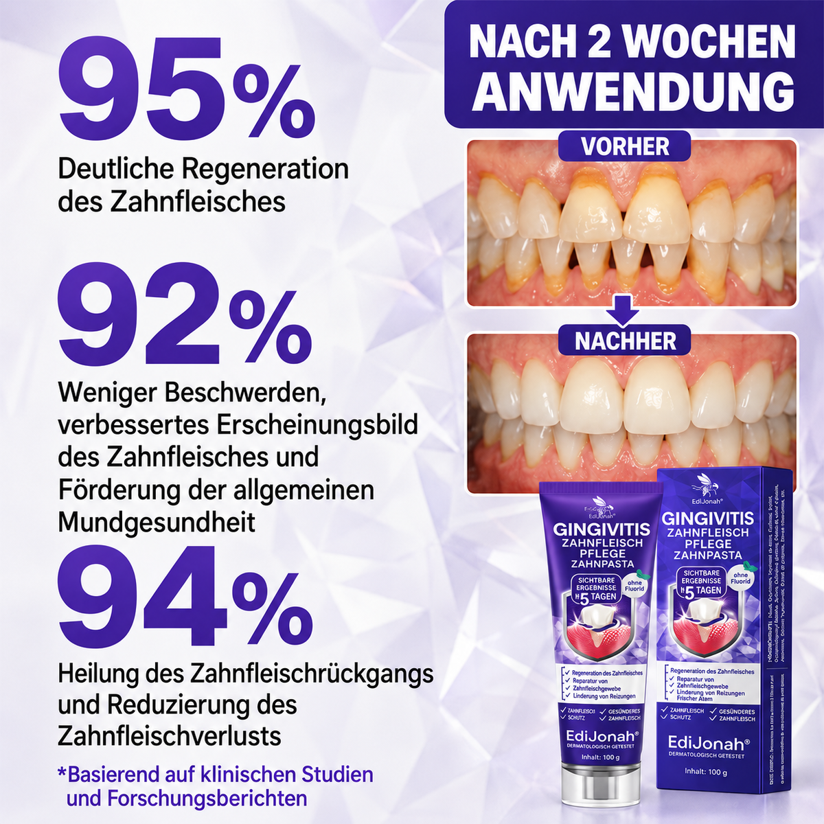 EdiJonah® VioCore [ Zahnpflege-Zahnpasta mit Bienengift ]