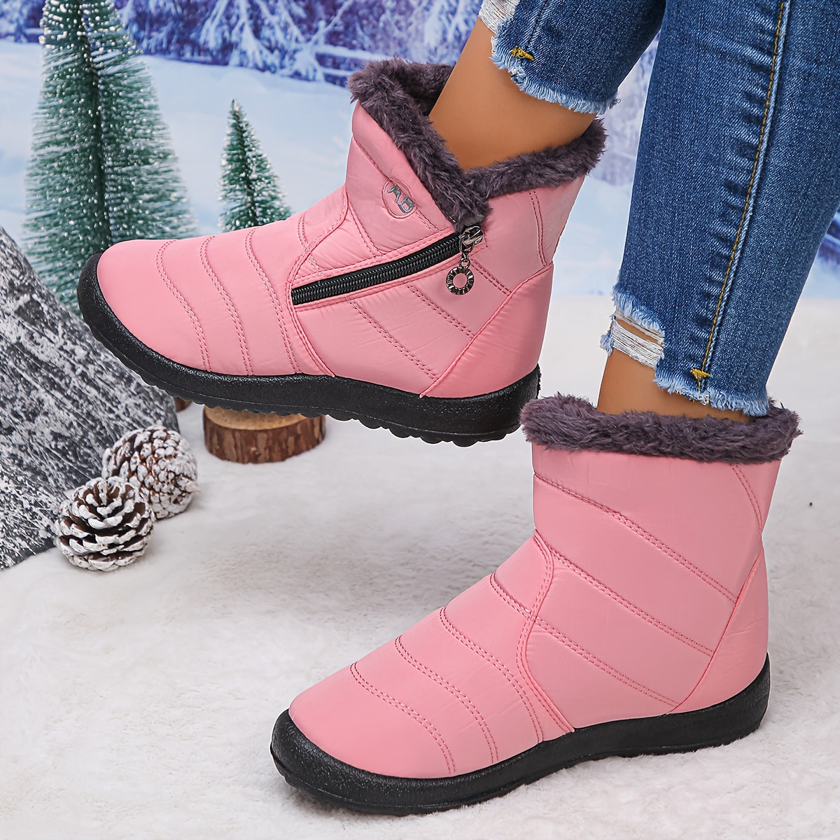 🔥 Letzter Tag -80% Rabatt | Gefütterte Winterstiefel mit Fußgewölbe-Unterstützung – Warm, Wasserdicht & Rutschfest