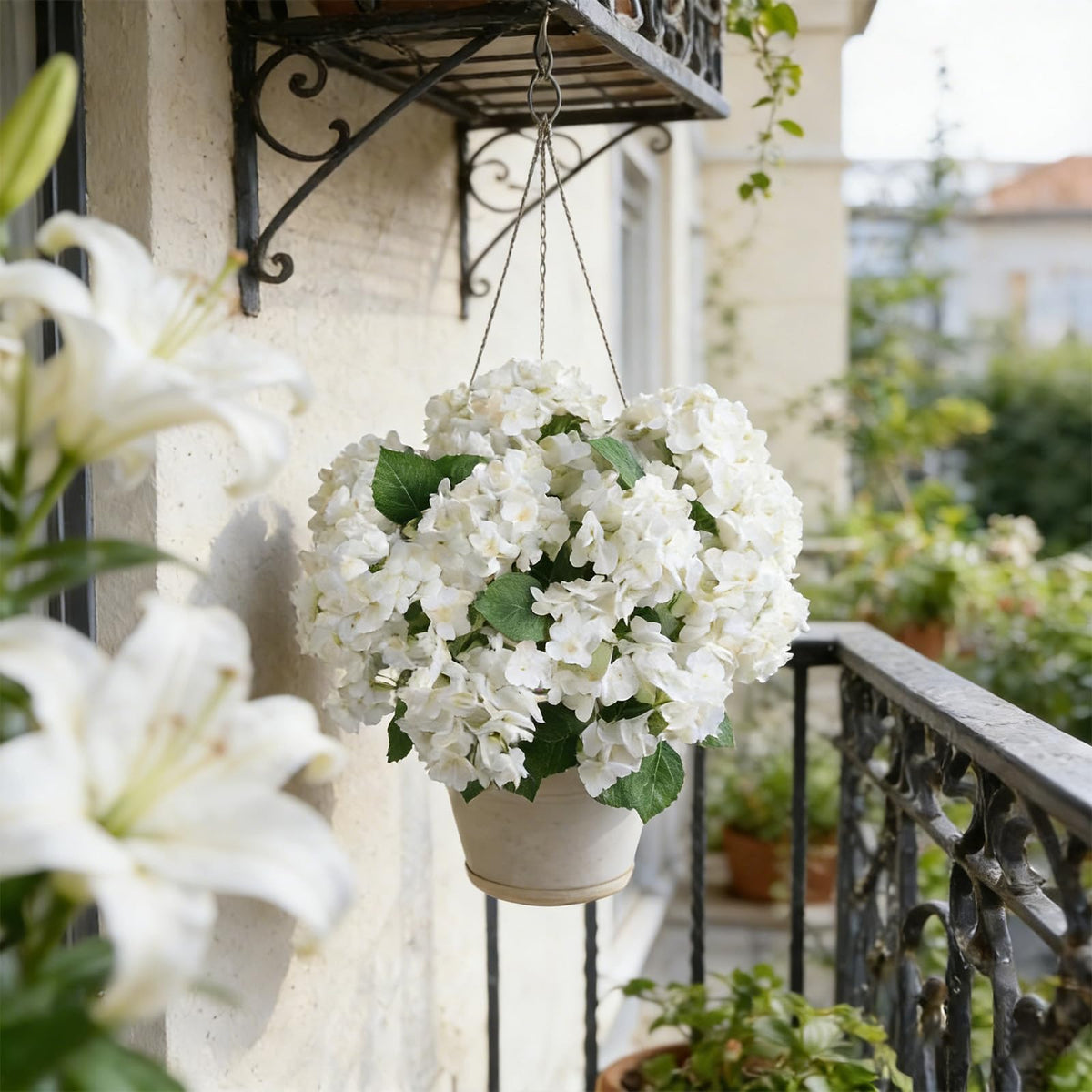 🔥Last Day 50% OFF🔥Artificial Outdoor Hydrangea Flowers - UV resistant, Waterproof, Windproof